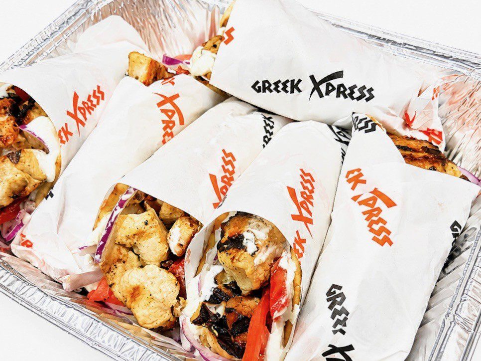 Chicken Souvlaki Pita or Wrap Sandwiches