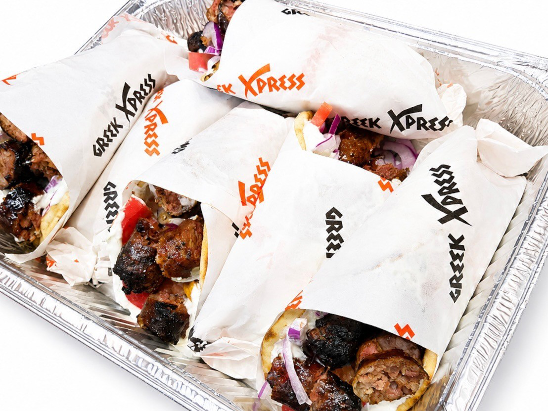 Greek Sausage Pita or Wrap Sandwiches